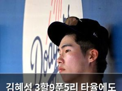 김혜성 3할9푼5리 타율에도 좌완 선발투수 뜨자 벤치 대기