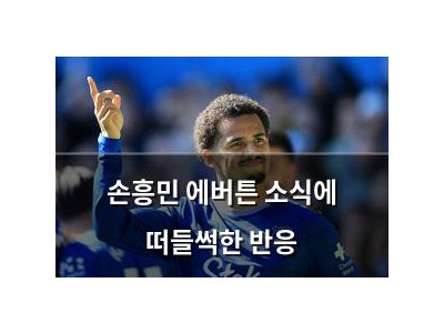 손흥민 에버튼 소식에 떠들썩한 반응
